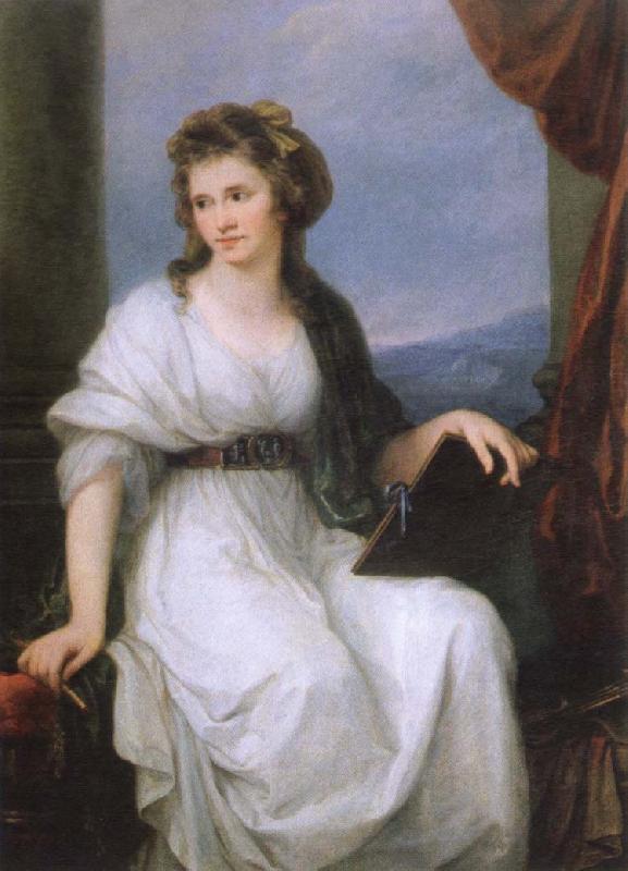 Angelica Kauffmann self portrait oil painting picture